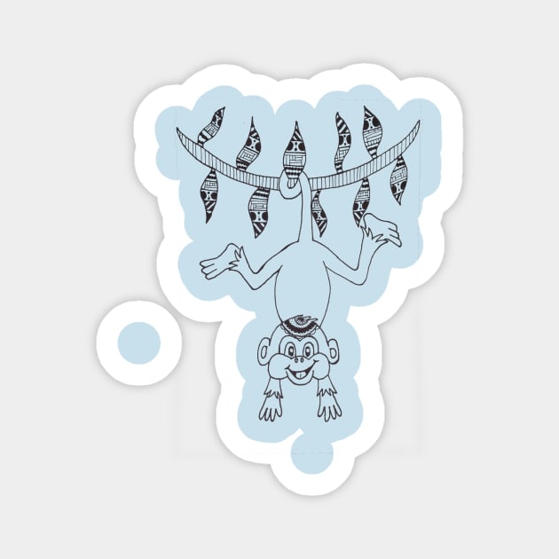 Monkey Around Sticker by radiantcourtie